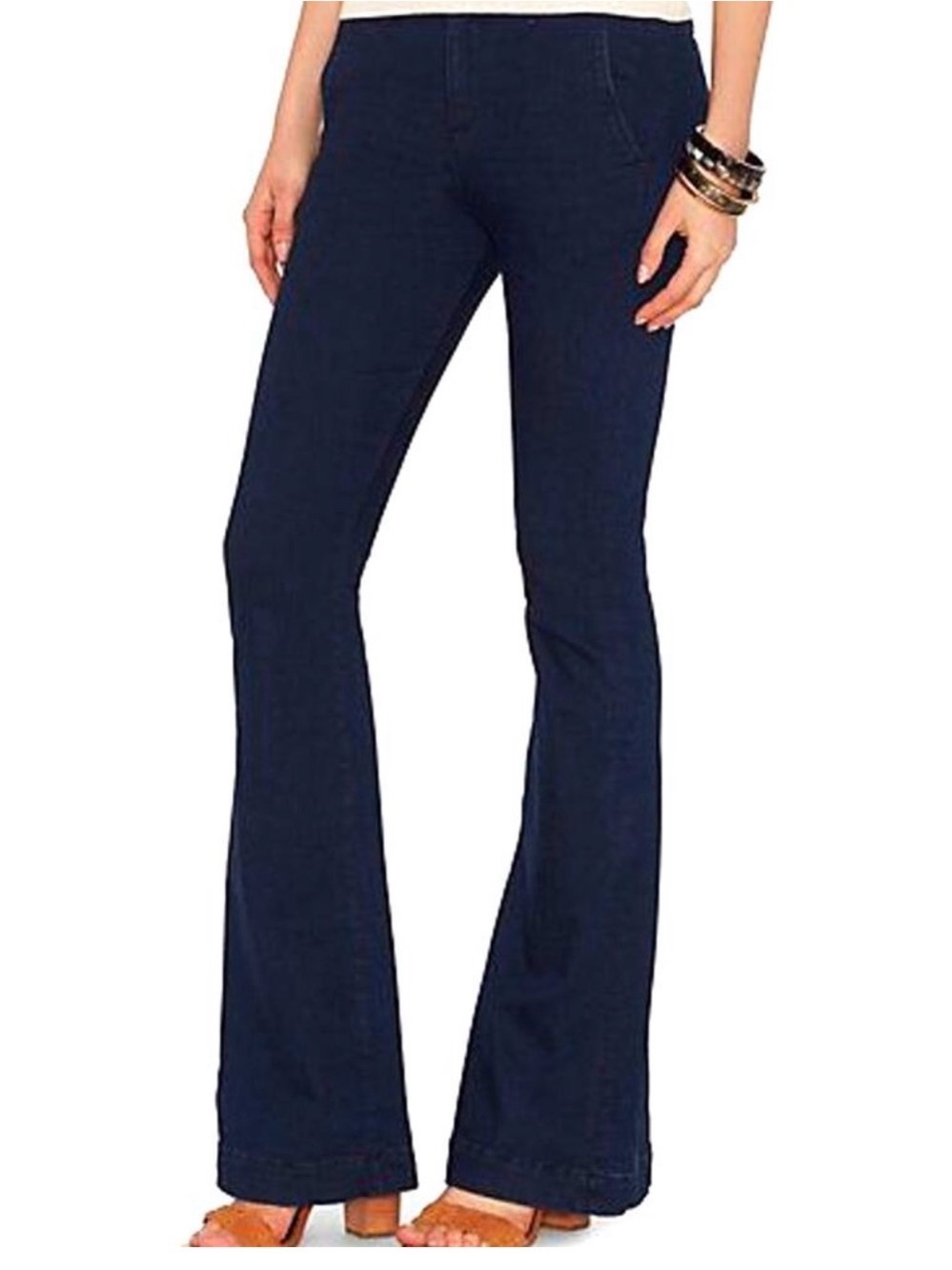 Rag & bone Women's Dark Blue Flare Jeans Rivington 26